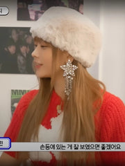 Haerin Silver Star Drop Earrings