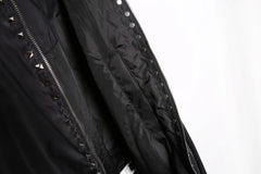 J-Hope Noir Studded Bomber Jacket