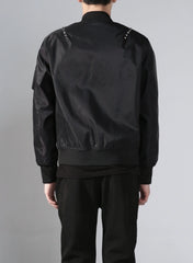 J-Hope Noir Studded Bomber Jacket