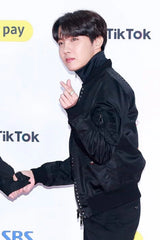 J-Hope Noir Studded Bomber Jacket