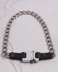 Jake Silver Chain Buckle Necklace