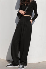 Jay Noir Wide-Leg Pants