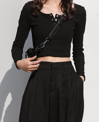 Jay Noir Wide-Leg Pants