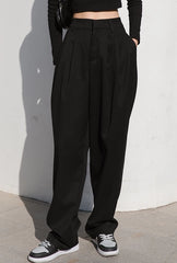 Jay Noir Wide-Leg Pants