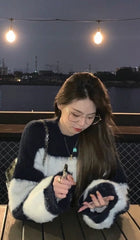 Jimin Striped Mohair Sweater