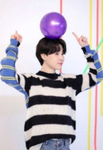 Black Blue Two Tone Striped Sweater | Jimin – BTS