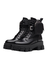 Jimin Combat Boots with Strap Pocket