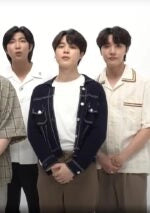 Jimin Noir Contrast Stitch Denim Jacket