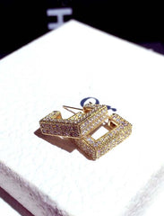 Jimin Silver Geometric Earrings