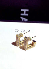 Jimin Silver Geometric Earrings