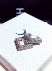 Jimin Silver Geometric Earrings