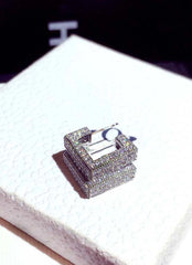 Jimin Silver Geometric Earrings