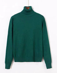 Jimin Olive Classic Turtleneck Sweater