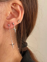 Jisung Pointed Cross Earring