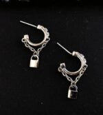 Jisung Padlock Chain Earrings