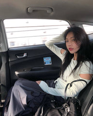 Minju Light Green Cutout Tee