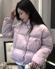Wonyoung Lilac Puffer Jacket