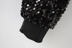 Liz Sparkly Sequin Cropped Jacket