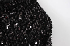 Liz Sparkly Sequin Cropped Jacket