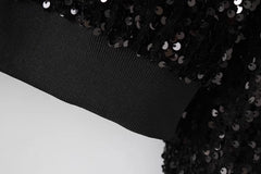 Liz Sparkly Sequin Cropped Jacket