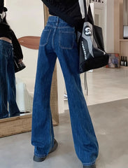 Minji Indigo Patch-Pocket Denim Jeans