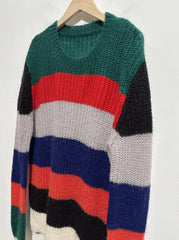 RM Multicolor Stripe Knit Sweater