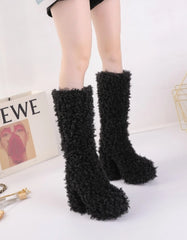 Ningning Fluffy Winter Boots