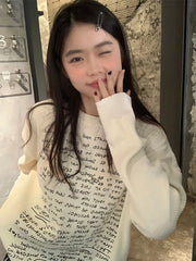 Minju Handwritten Knit T-Shirt