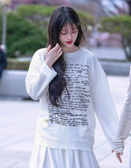 Minju Handwritten Knit T-Shirt