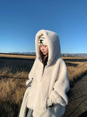 Jisung Plush Hooded Jacket