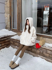 Jisung Plush Hooded Jacket