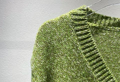 RM Olive V-Neck Knit Sweater