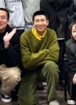 RM Olive V-Neck Knit Sweater