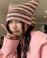 Taehyung Crochet Cat Ears Hat