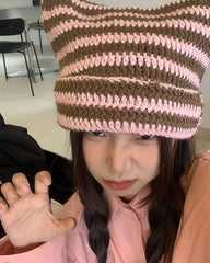 Taehyung Crochet Cat Ears Hat