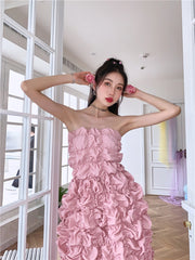 Asa Crumpled Puffy Dress