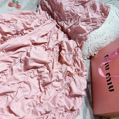 Asa Crumpled Puffy Dress