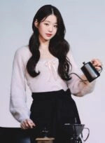 Wonyoung Knitted Tube Top And Cardigan