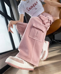 Jiwoo Pink Cargo Pants