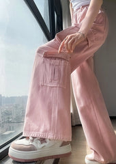 Jiwoo Pink Cargo Pants