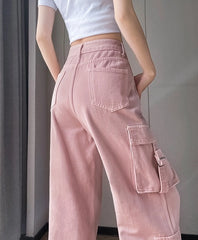 Jiwoo Pink Cargo Pants