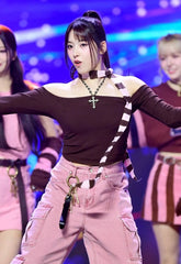 Jiwoo Pink Cargo Pants