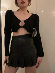 Chaeryeong Ribbed Open Cardigan