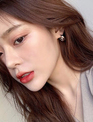 RM Silver Chunky Hoop Earrings