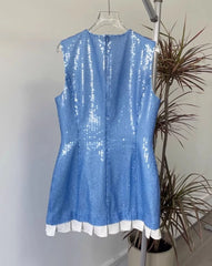 Rami Sequin Embellished Dress