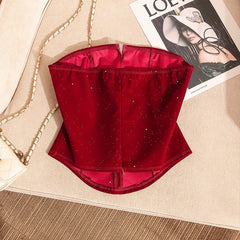 Ahyeon Corset Bowknot Accent Top