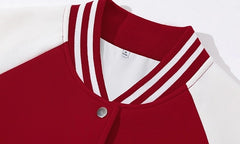 Heeseung Red Oversized Varsity Jacket