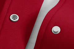 Heeseung Red Oversized Varsity Jacket