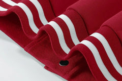 Heeseung Red Oversized Varsity Jacket