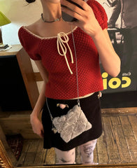 Eunchae Tie-Front Knit Top